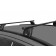 Багажник на крышу с дугами 1,3м прямоугольными в пластике для Hyundai Palisade 2018- с рейлингами