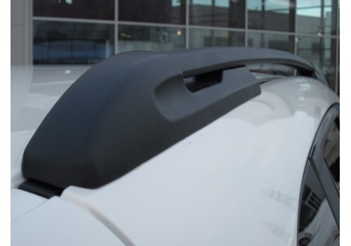 Рейлинги на крышу Mazda CX-5 серый рейлинг черные опоры-2