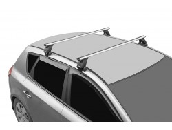 Багажник на крышу 3 LUX с дугами 1,2м аэро-классик (53мм) для Volkswagen Polo 2020-... и Skoda Rapid 2020-2021
