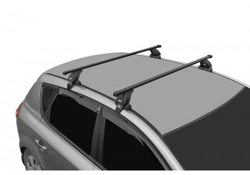 Багажник на крышу LUX с дугами 1,1м прямоугольными в пластике для Geely Emgrand EC7 Sedan 2009-2021-3
