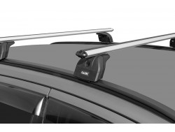 Багажник на крышу 2 LUX с дугами 1,1м аэро-классик (53мм) для Kia Ceed III Universal 2018-2021 с интегр. рейл.