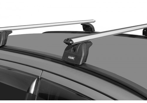 Багажник на крышу LUX с дугами 1,2м аэро-классик (53мм) для  BMW X1 (E84 и F48), X3 (F25), X5 (F15) с интегр. рейл.