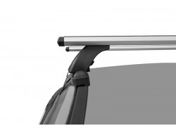 Багажник на крышу LUX с дугами 1,1м аэро-трэвэл (82мм) для Geely Emgrand EC7 Sedan 2009-2021
