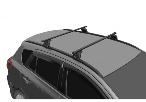 Багажник на крышу LUX с дугами 1,2м прямоугольными в пластике для  BMW X1 (E84 и F48), X3 (F25), X5 (F15) с интегр. рейл.-3