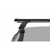Багажник на крышу LUX с дугами 1,1м прямоугольными в пластике для Geely Emgrand EC7 Sedan 2009-2021