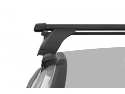 Багажник на крышу 3 LUX с дугами 1,3м прямоугольными в пластике для Kia K5 sedan 2020-2021