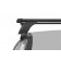 Багажник на крышу с дугами 1,2м прямоугольными в пластике для Hyundai Elantra VII 2020-