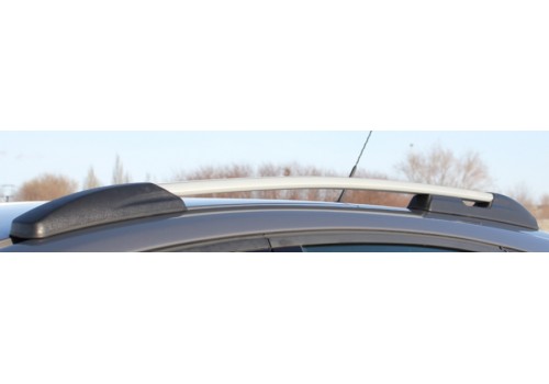 Рейлинги на крышу Ford Focus III хэтчбек серый рейлинг черные опоры-3