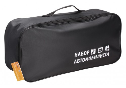 Сумка для набора автомобилиста с шелкографией (45х15х15 см), черная (ANA-BAG-01)