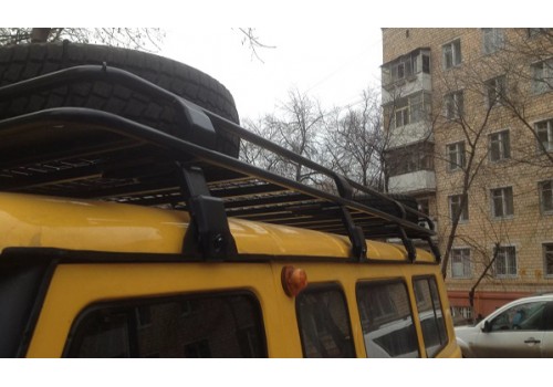 Экспедиционный багажник Евродеталь для УАЗ 3741, 2206(микроавтобус) с сеткой-1