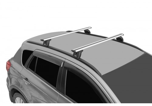 Багажник на крышу с дугами 1,3м аэро-трэвэл (82мм) для Hyundai Palisade 2018- с рейлингами