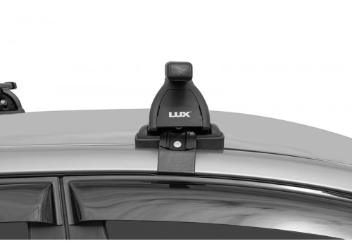 Багажник на крышу LUX с дугами 1,1м прямоугольными в пластике для Geely Emgrand EC7 Sedan 2009-2021-2