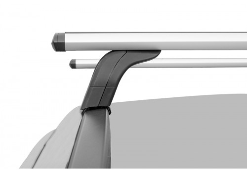Багажник на крышу 2 LUX с дугами 1,2м аэро-трэвэл (82мм) для Kia Soul III 2019-2021 с интегр. рейл.-3