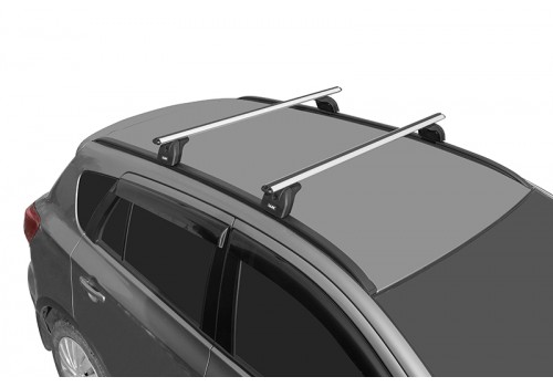 Багажник на крышу 2 LUX с дугами 1,2м аэро-классик (53мм) для Kia Soul III 2019-2021 с интегр. рейл.-3