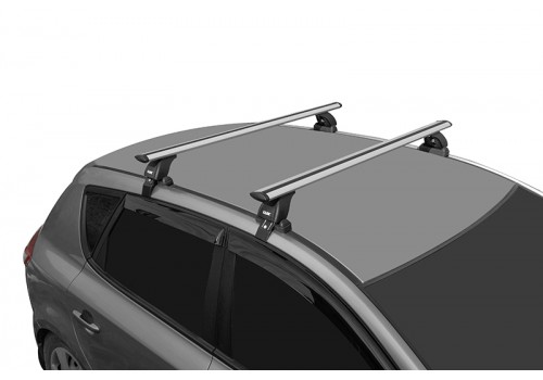Багажник на крышу LUX с дугами 1,1м аэро-трэвэл (82мм) для Geely Emgrand EC7 Sedan 2009-2021-3