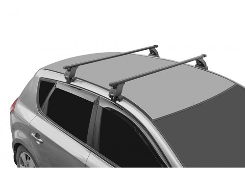 Багажник на крышу с дугами 1,2м прямоугольными в пластике для Hyundai Elantra VII 2020--3