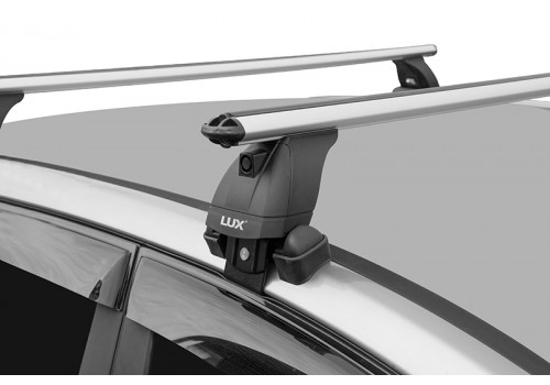 Багажник на крышу с дугами 1,2м аэро-классик серебристыми (53мм) для Hyundai Elantra VII 2020--1