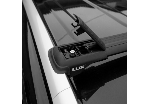 Багажник на крышу на рейлинги LUX ХАНТЕР для Renault Duster и Nissan Terrano черный артикул: 793525-6