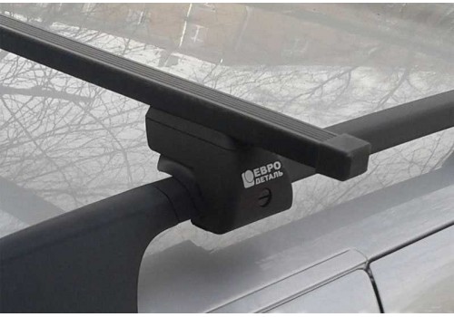 Багажник на крышу на рейлинги 135 см стальные поперечины Евродеталь ED2-011F+ED7-235S-1